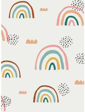 Taupe Rainbow's End Peel & Stick Wallpaper, , hi-res