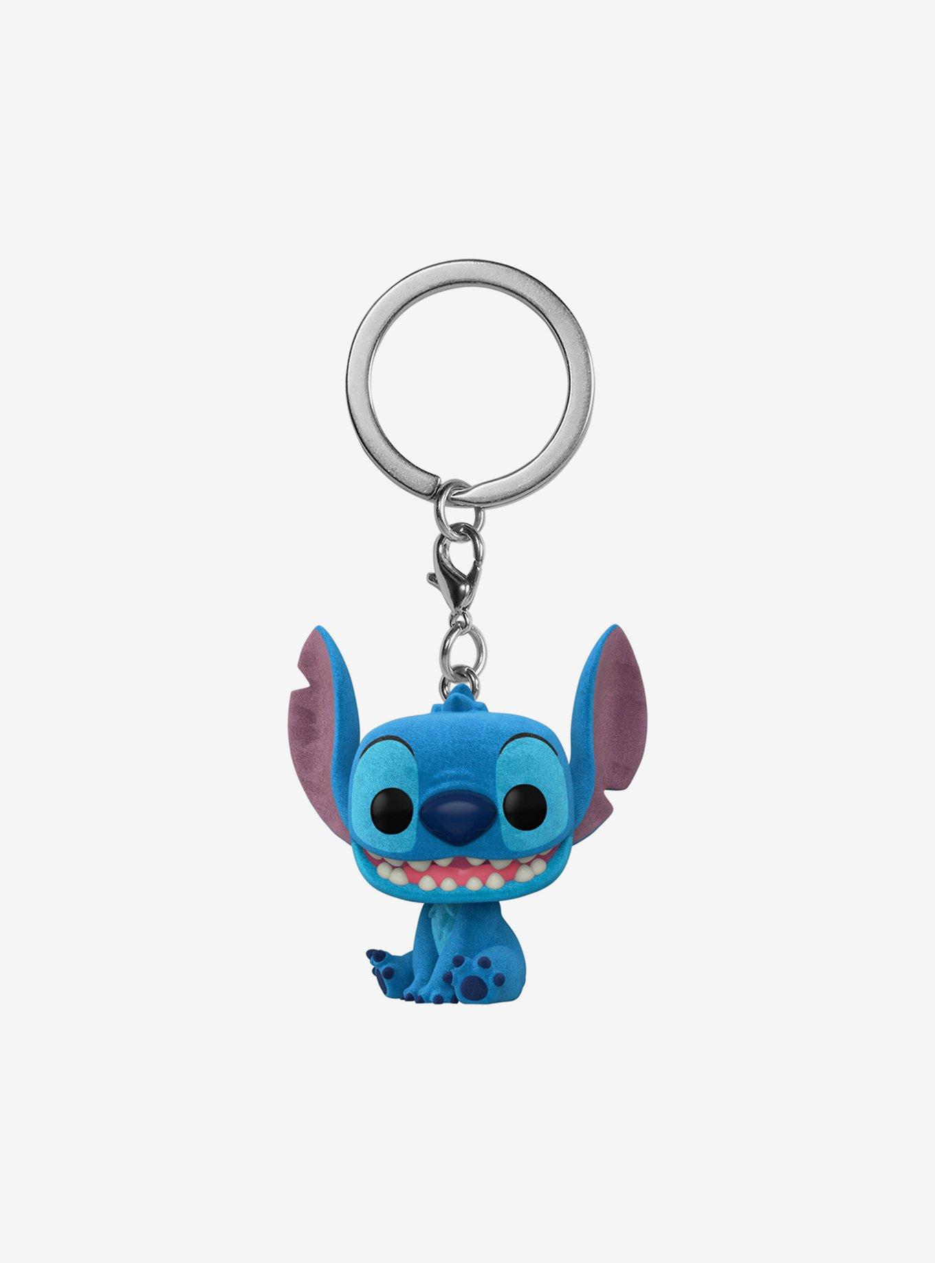 Funko Pocket Pop! Disney Lilo & Stitch Stitch (Flocked) Vinyl Keychain, , hi-res