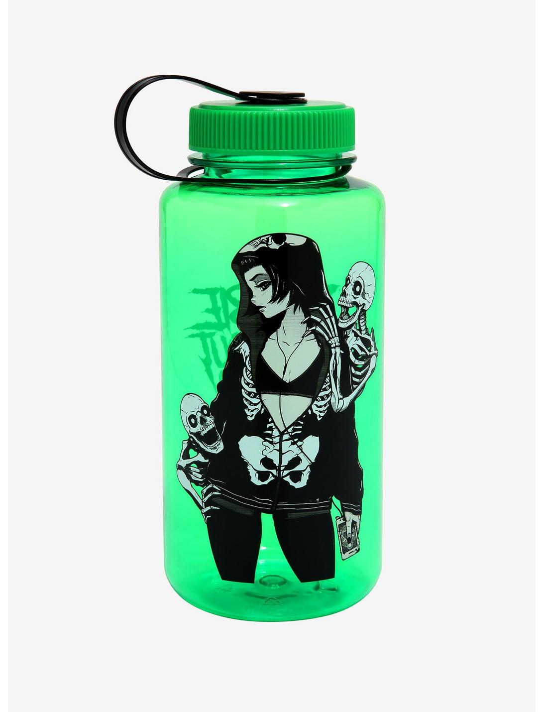 Zombie Makeout Club Skeleton Hoodie Water Bottle, , hi-res