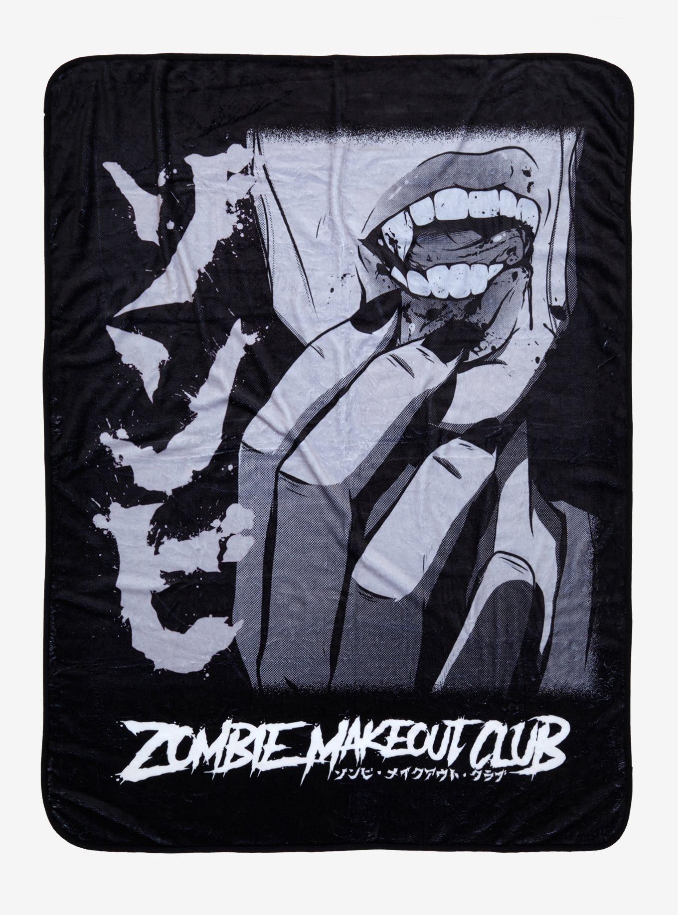 Zombie Makeout Club Vampire Teeth Throw Blanket | Hot Topic