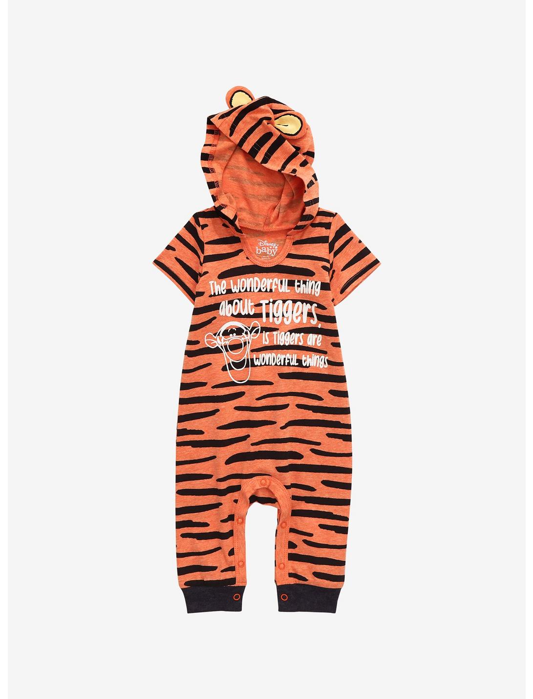 Disney Winnie the Pooh Wonderful Thing About Tiggers Infant One-Piece - BoxLunch Exclusive, BLACK, hi-res