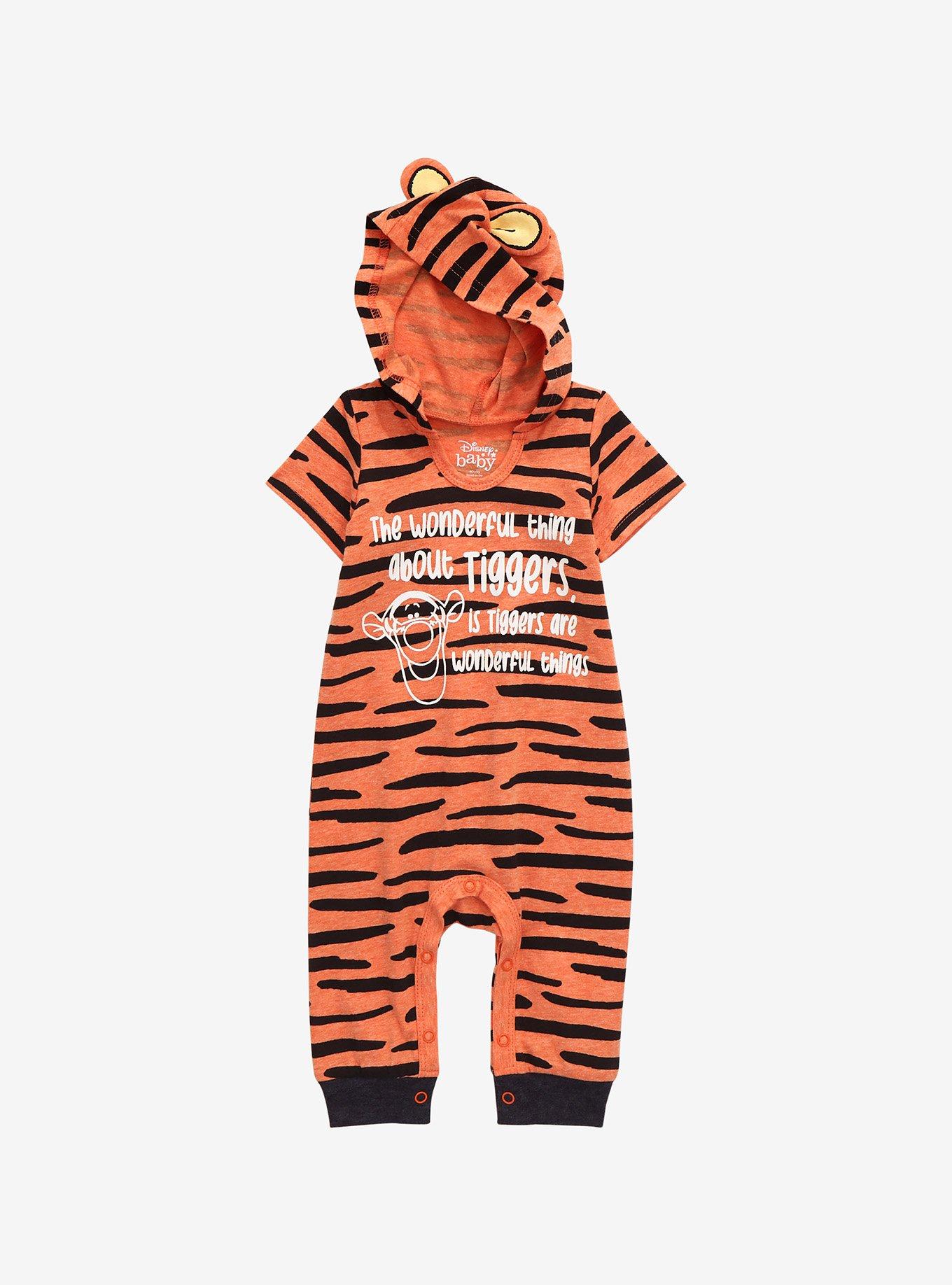 Disney Winnie the Pooh Wonderful Thing About Tiggers Infant One-Piece - BoxLunch Exclusive, BLACK, hi-res