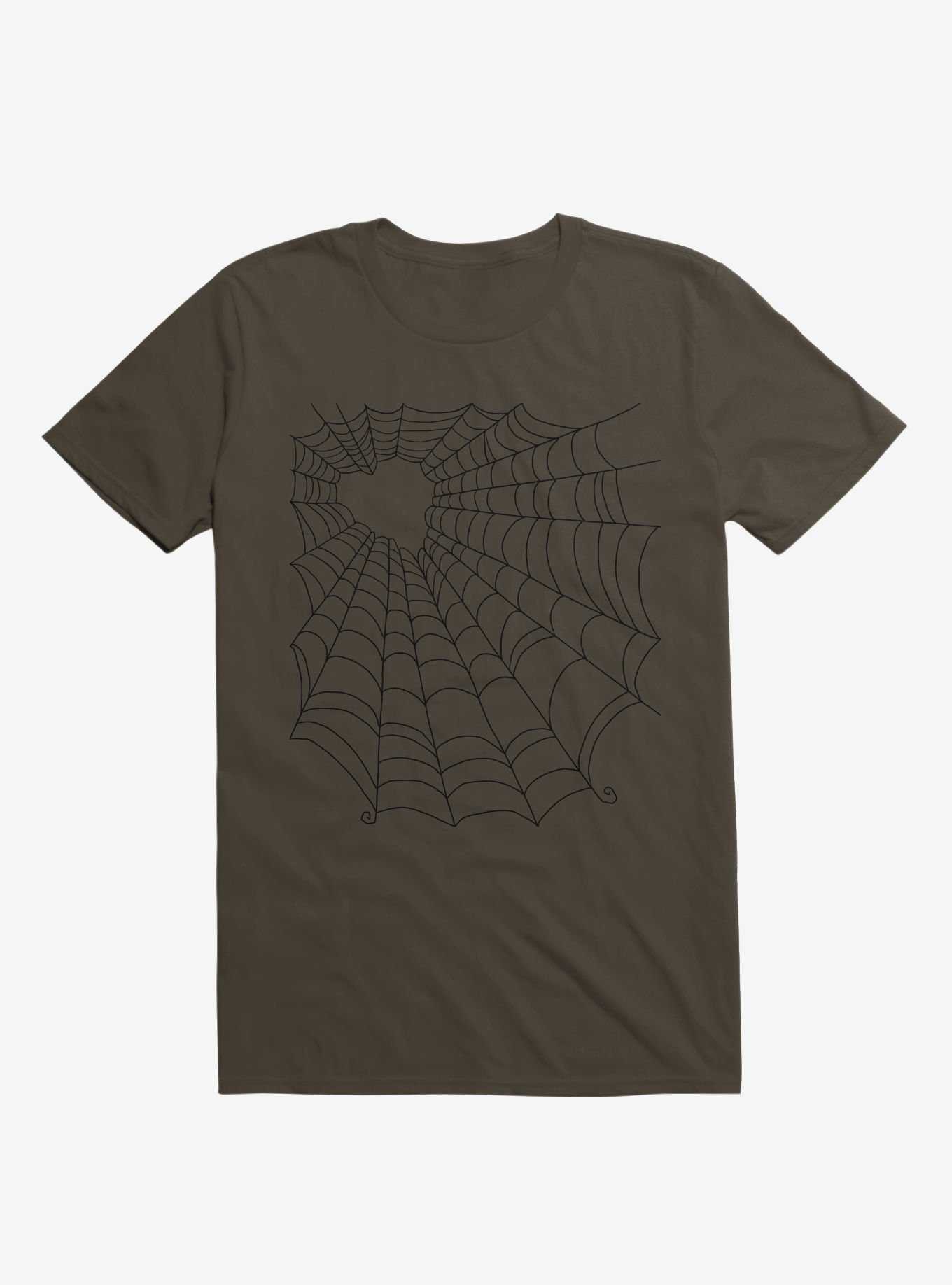 Caught You In My Black Hearted Web Brown T-Shirt, , hi-res