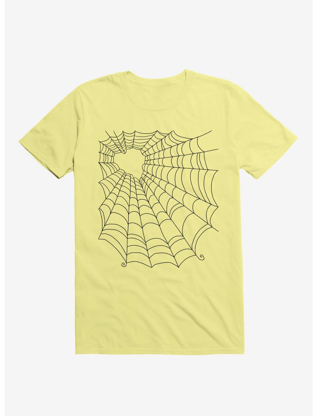 Caught You In My Black Hearted Web Corn Silk Yellow T-Shirt, CORN SILK, hi-res