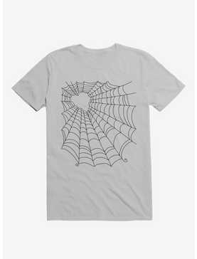 Caught You In My Black Hearted Web Ice Grey T-Shirt, , hi-res