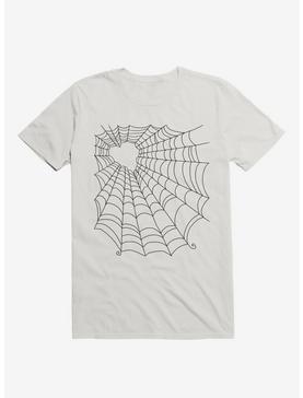 Caught You In My Black Hearted Web White T-Shirt, , hi-res