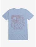 Caught You In My Red Hearted Web Light Blue T-Shirt, LIGHT BLUE, hi-res