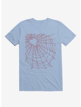 Caught You In My Red Hearted Web Light Blue T-Shirt, , hi-res