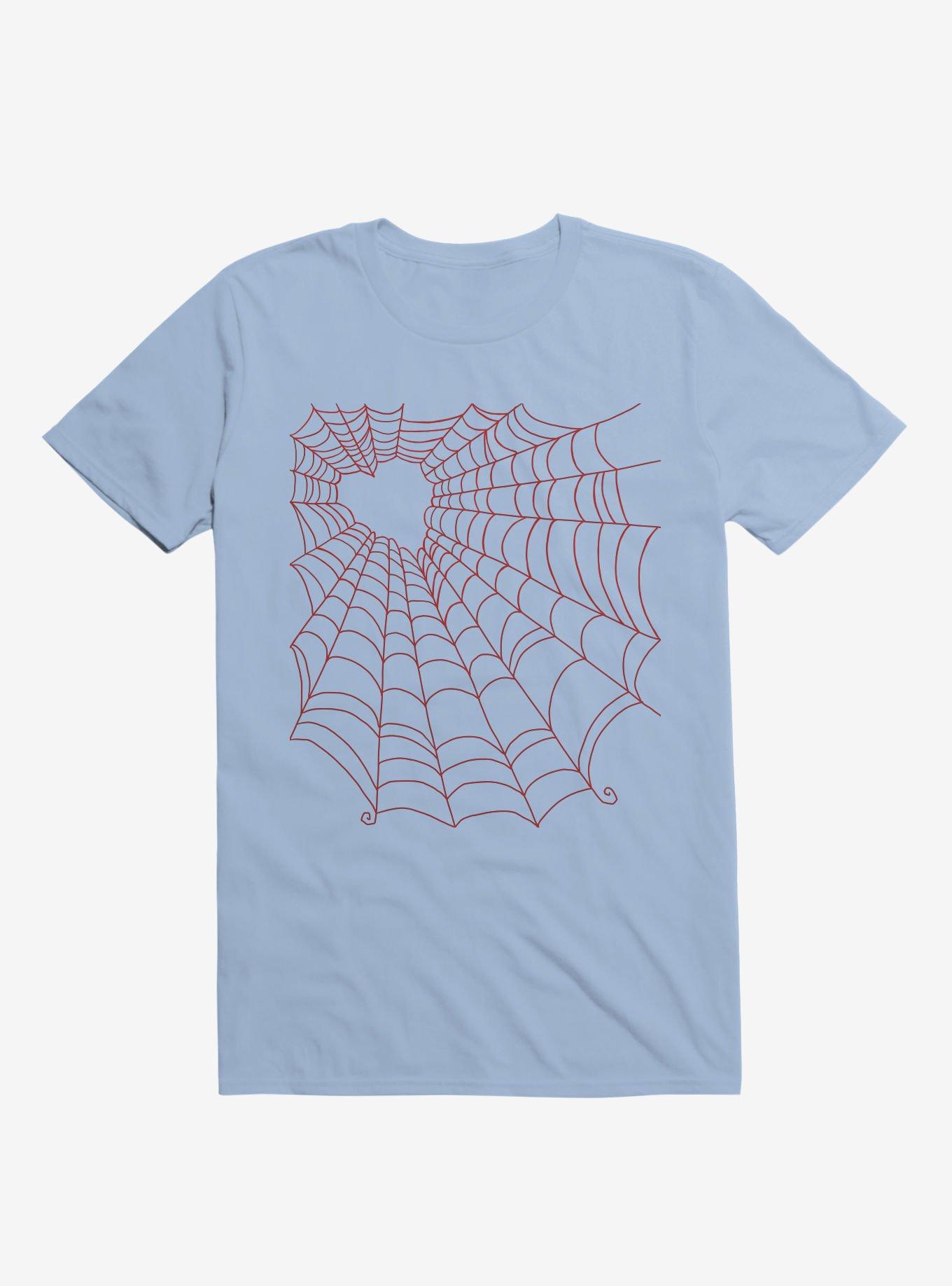 Caught You In My Red Hearted Web Light Blue T-Shirt, LIGHT BLUE, hi-res