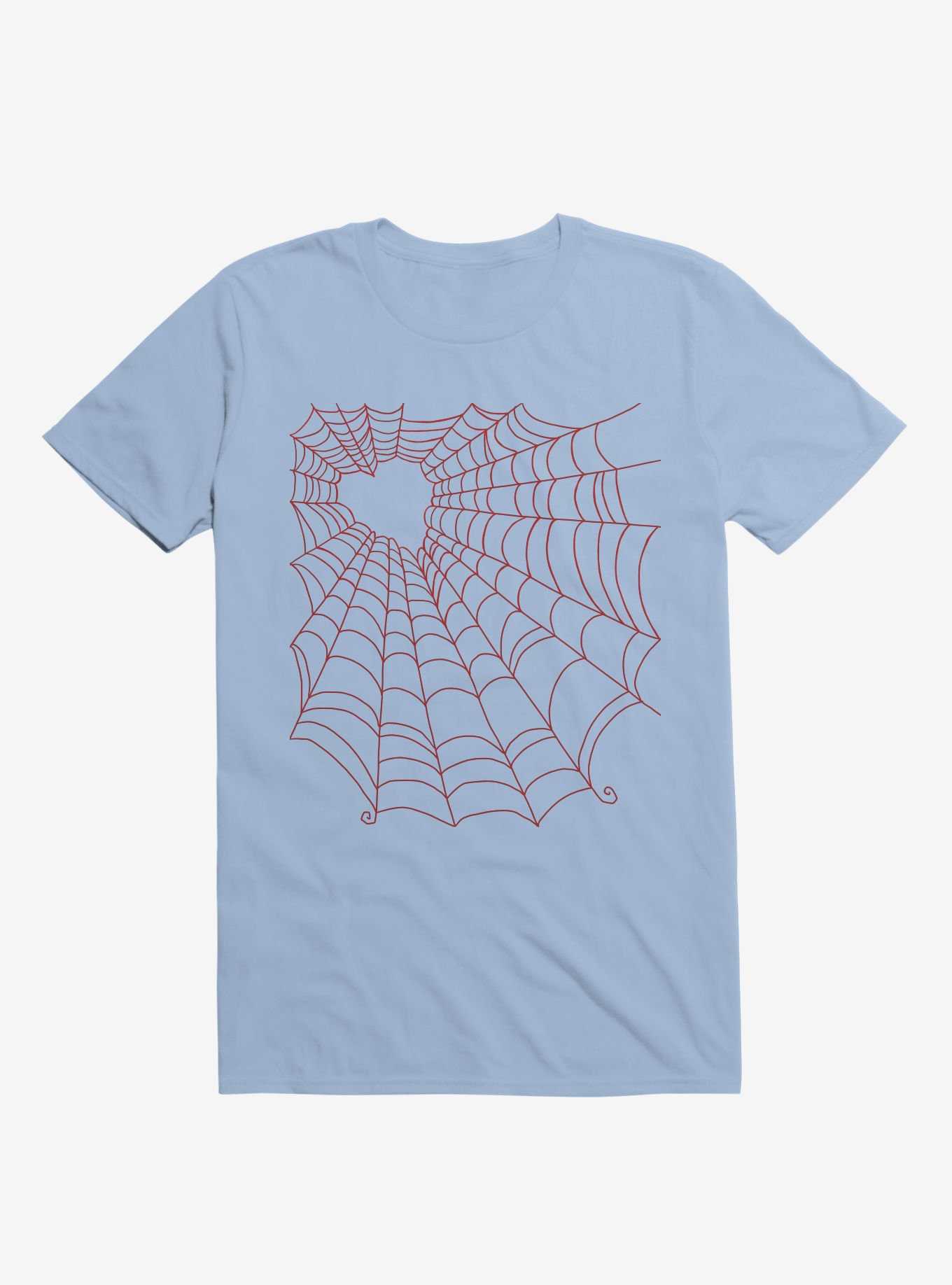 Caught You In My Red Hearted Web Light Blue T-Shirt, , hi-res