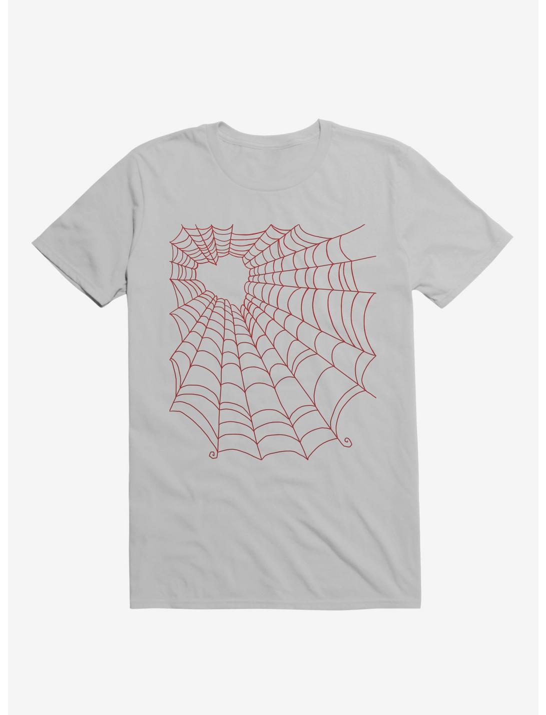 Caught You In My Red Hearted Web Ice Grey T-Shirt, ICE GREY, hi-res