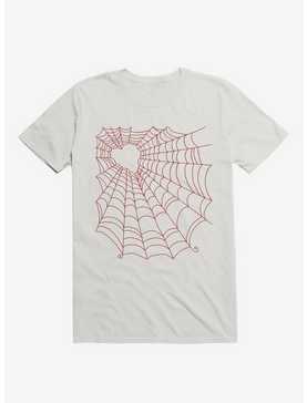 Caught You In My Red Hearted Web White T-Shirt, , hi-res