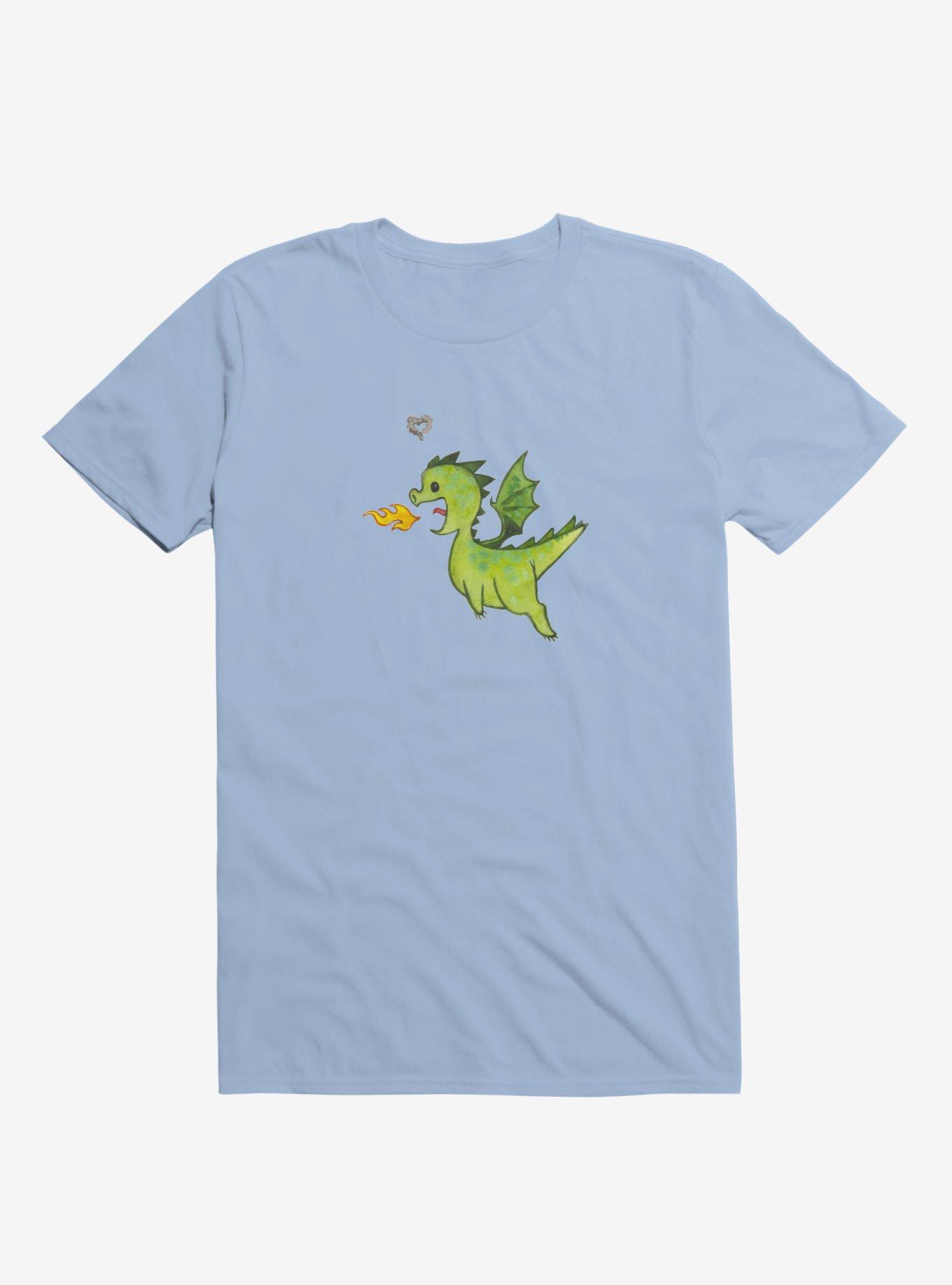 Little Green Dragon Love Light Blue T-Shirt, , hi-res