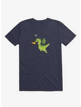 Little Green Dragon Love Navy Blue T-Shirt, , hi-res