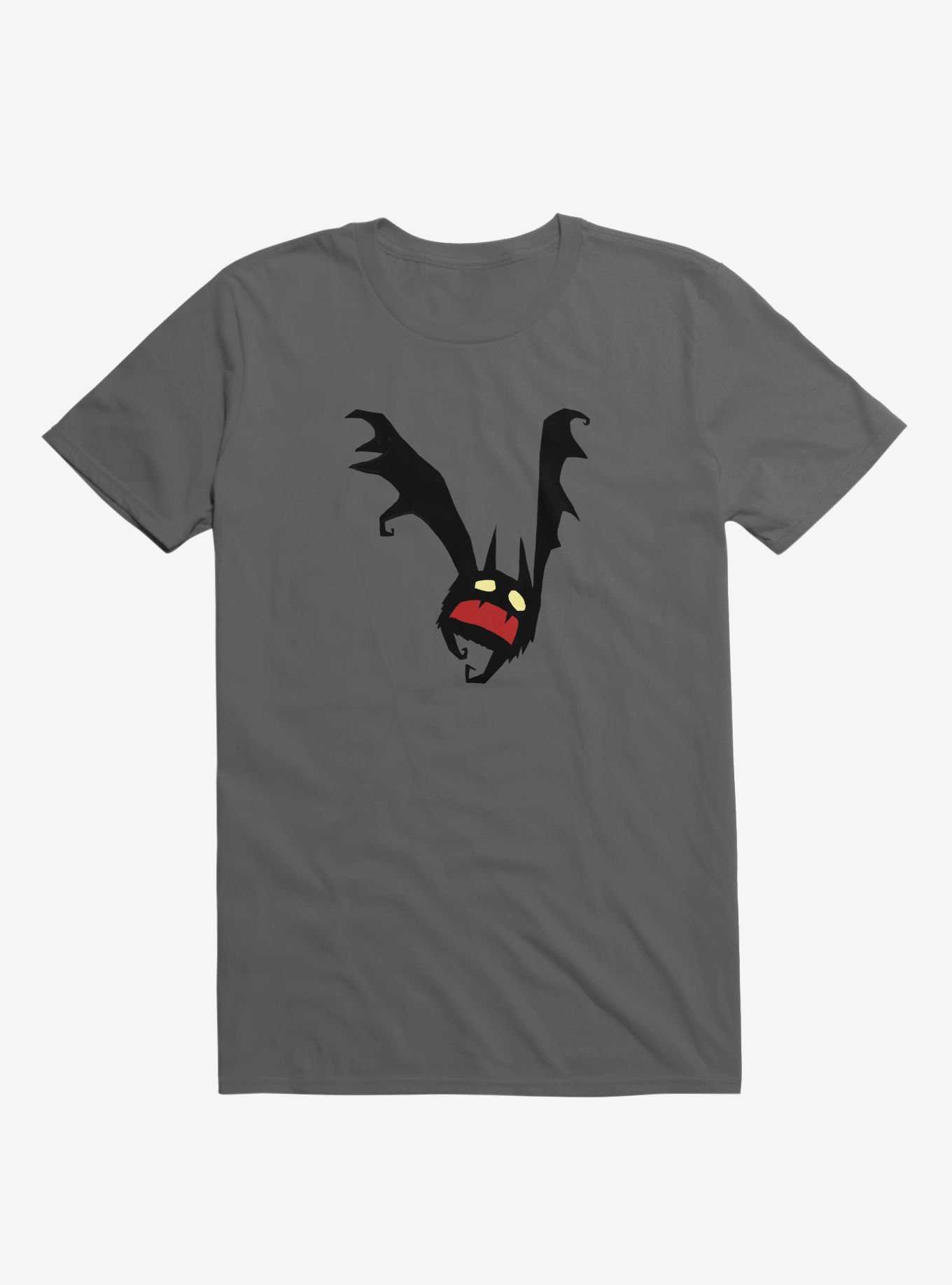 Spooky Little Bat Asphalt Grey T-Shirt, , hi-res
