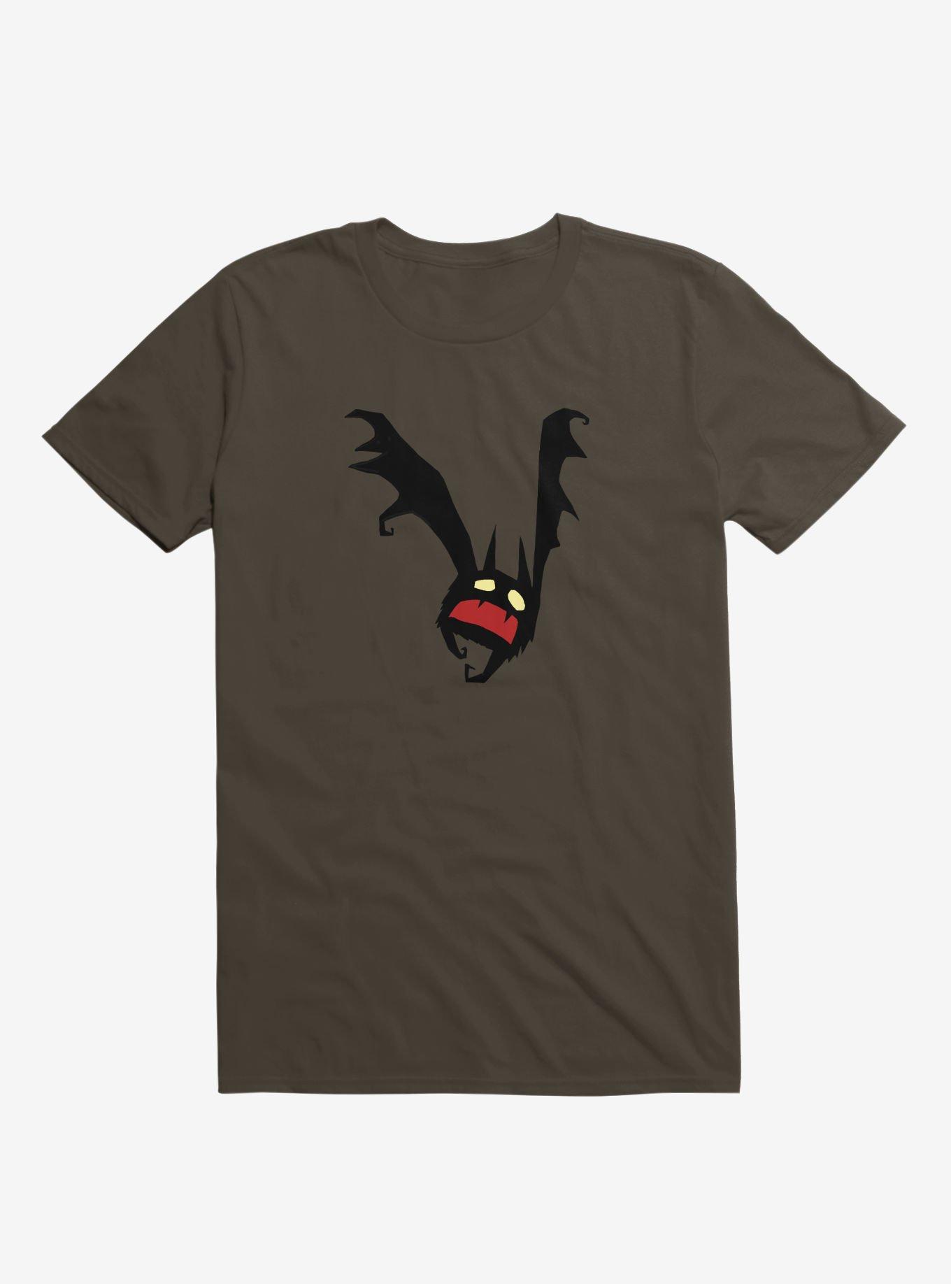 Spooky Little Bat Brown T-Shirt, , hi-res