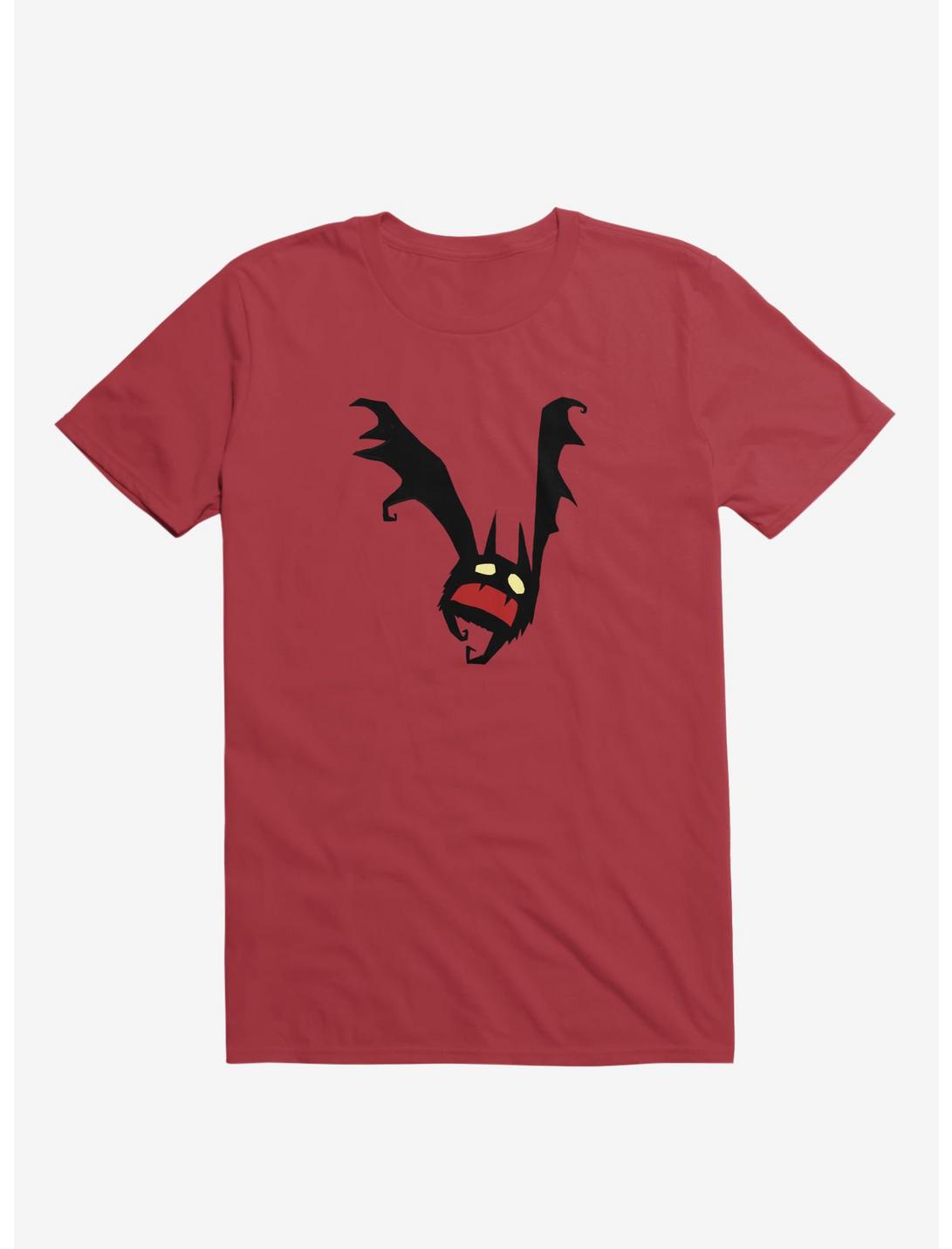 Spooky Little Bat Red T-Shirt, RED, hi-res