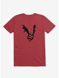 Spooky Little Bat Red T-Shirt, RED, hi-res