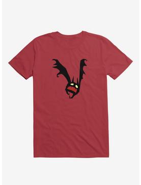 Spooky Little Bat Red T-Shirt, , hi-res