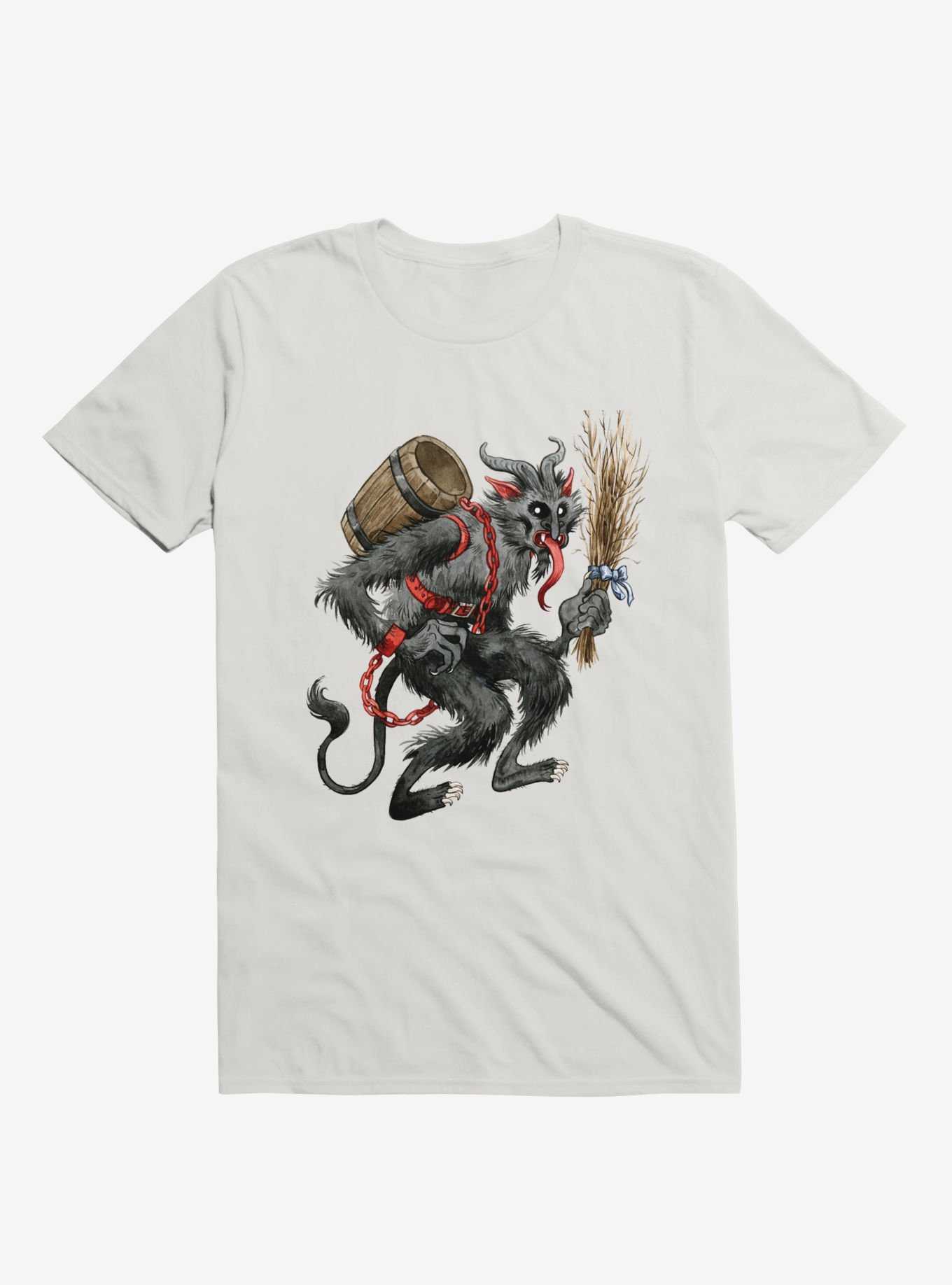The Krampus Is Coming For You White T-Shirt, , hi-res