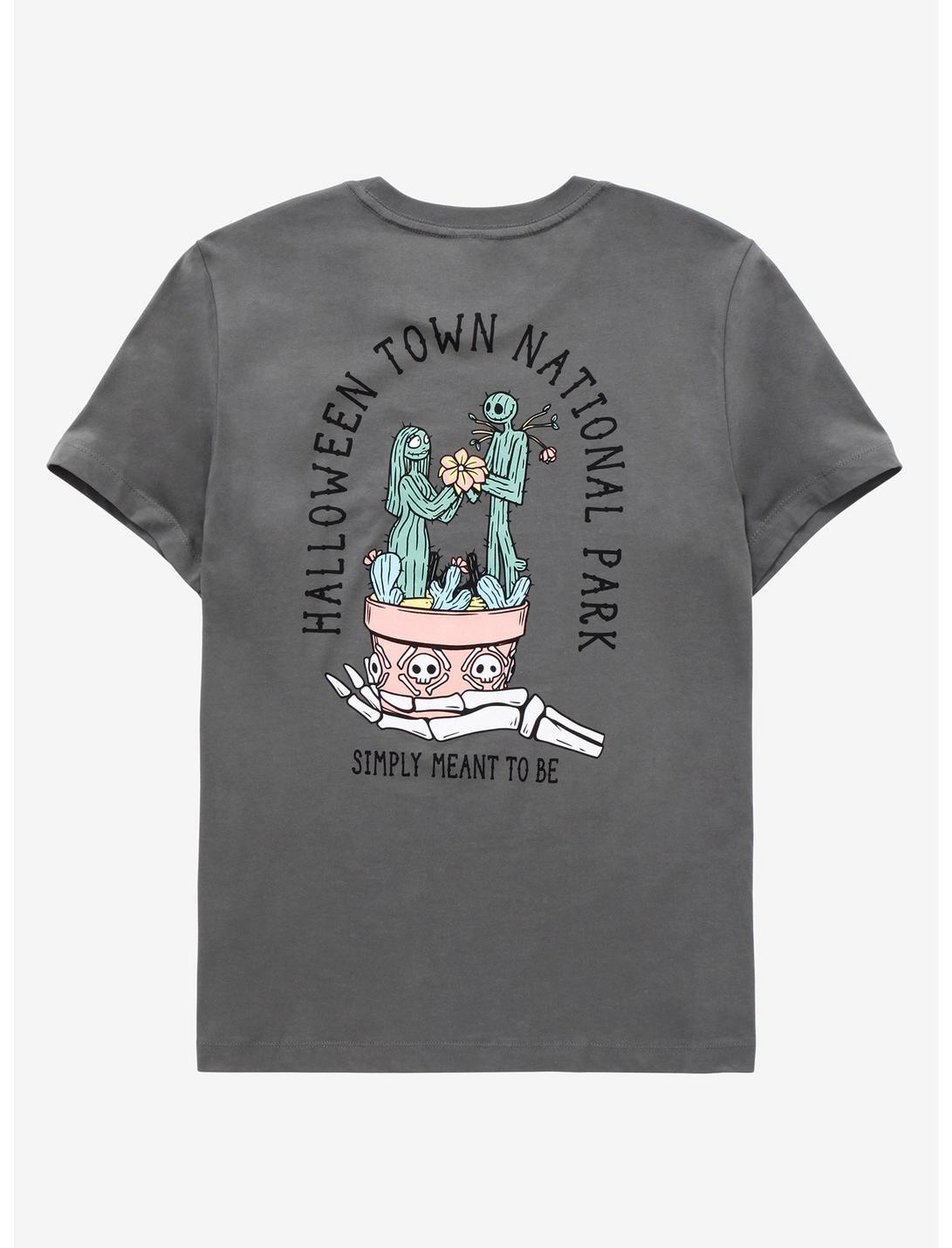 Nightmare Before Christmas Halloween Town National Park T-Shirt - BoxLunch Exclusive, OLIVE, hi-res