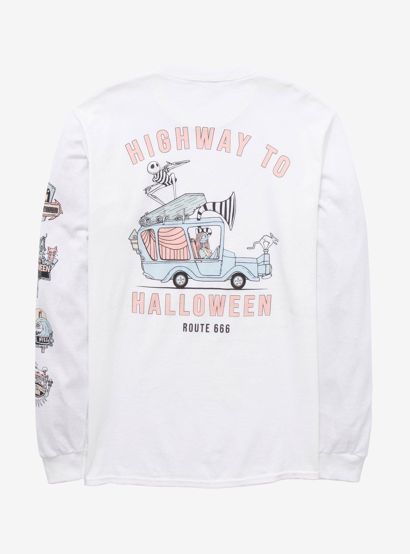 Disney The Nightmare Before Christmas Highway to Halloween Long Sleeve T-Shirt - BoxLunch Exclusive, , hi-res