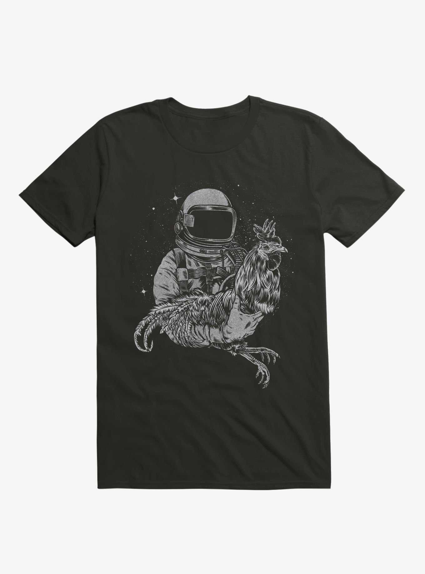 Astro With Rooster Chicken Black T-Shirt, , hi-res