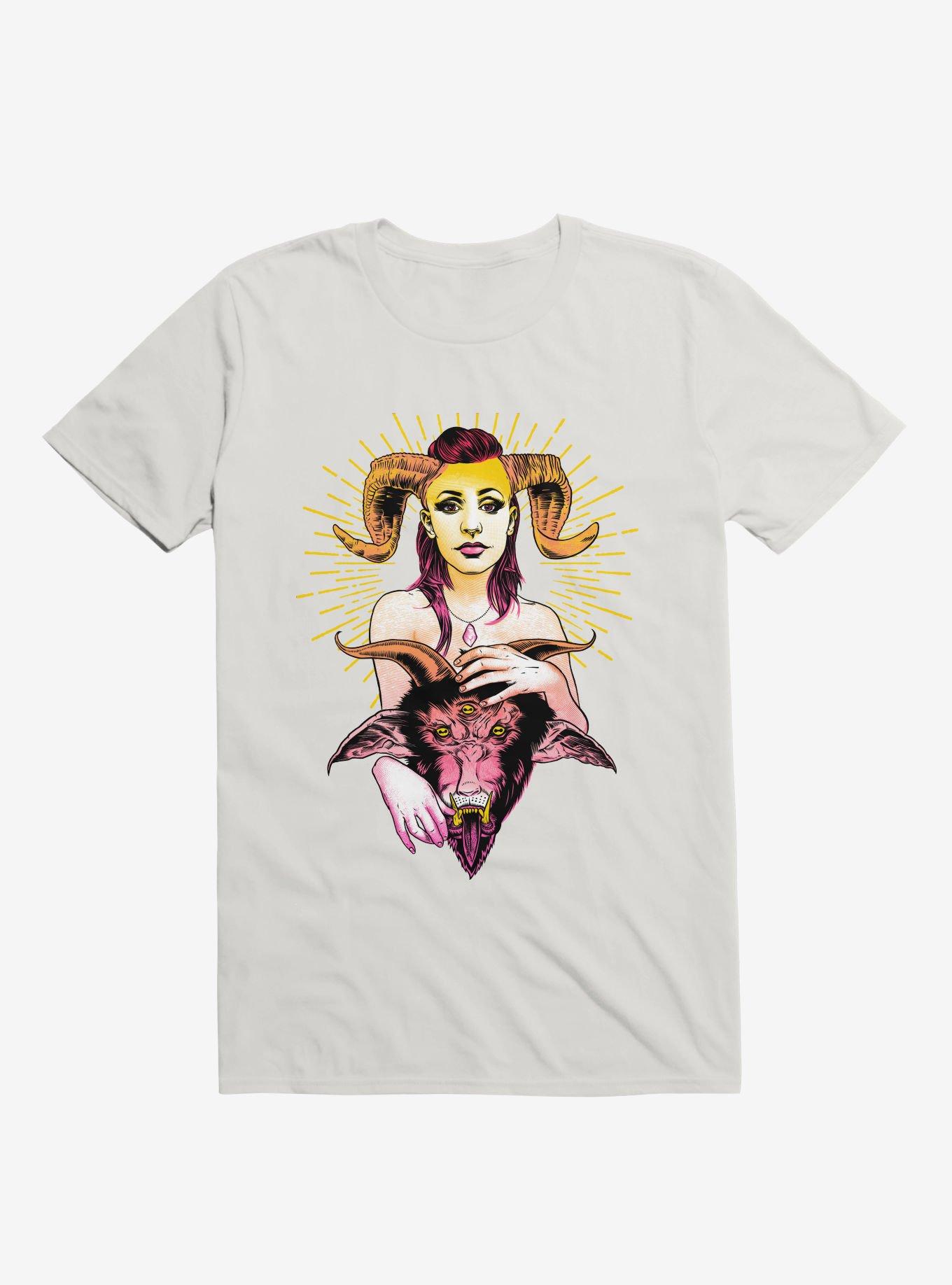 Monster Holy Doll Horns White T-Shirt