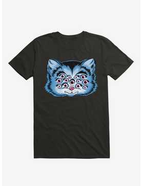 Thirteen Eyed Cat Black T-Shirt, , hi-res