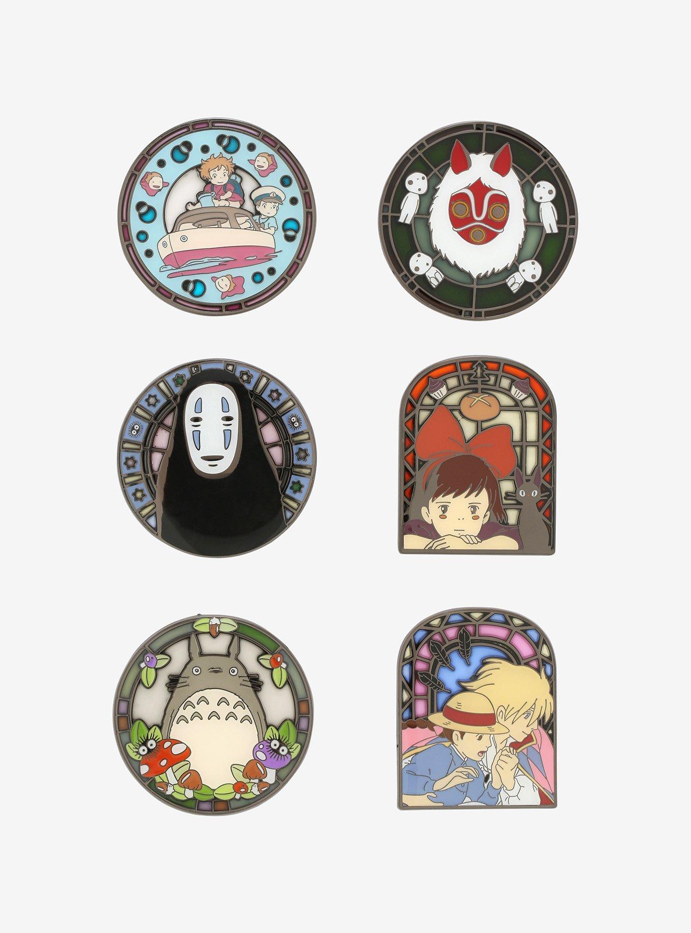 Loungefly Studio Ghibli The World Of Studio Ghibli Stained Glass Blind Box Enamel Pin, , hi-res