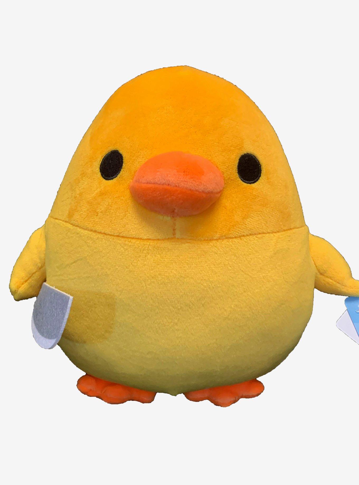 Duck plush holding store knife