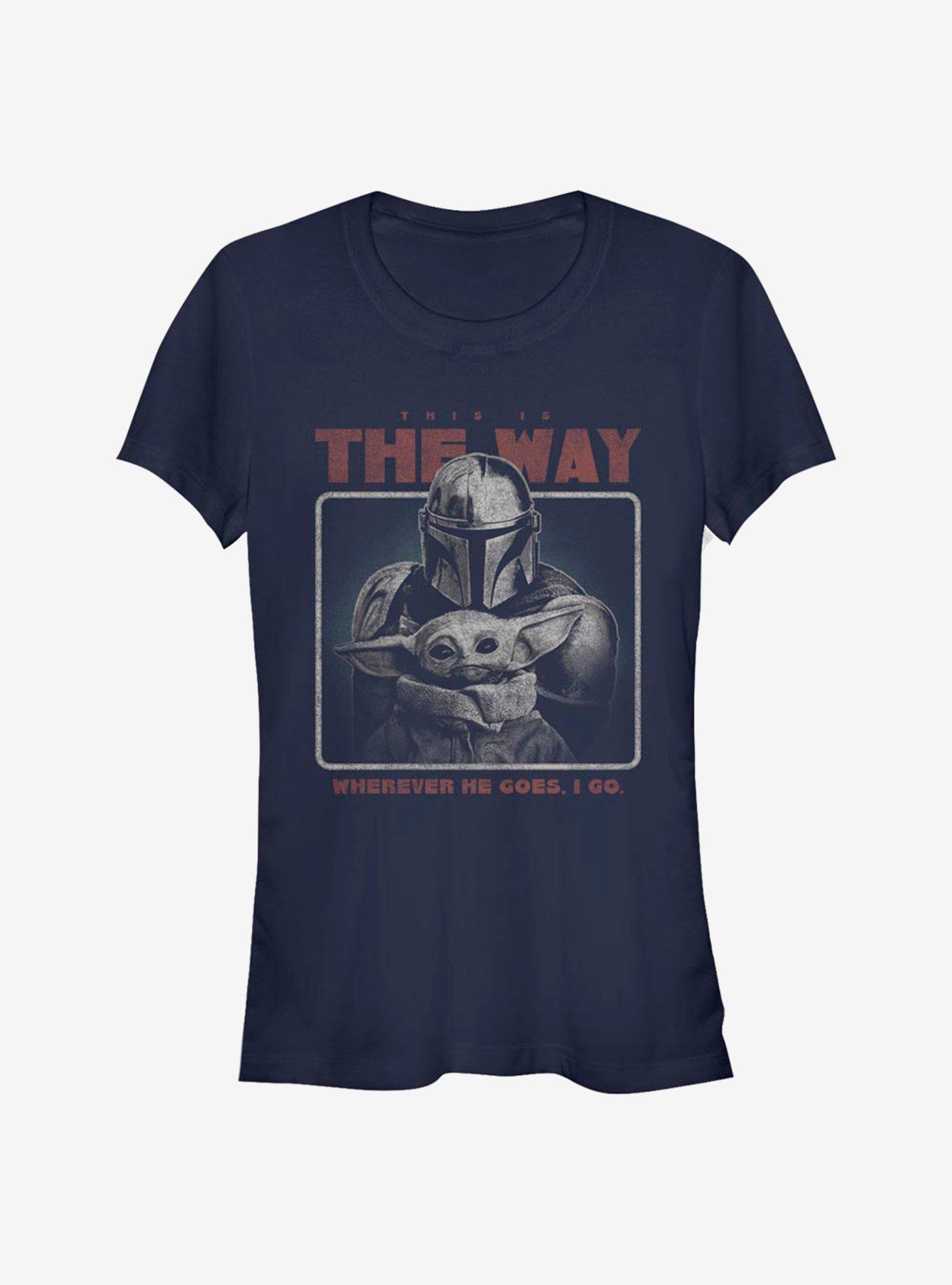 Star Wars The Mandalorian Retro This Is The Way Girls T-Shirt, NAVY, hi-res
