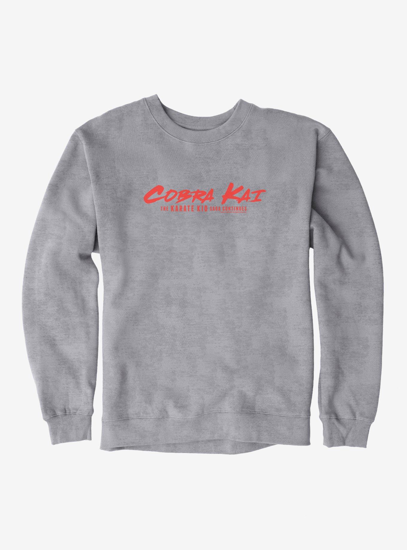 Cobra Kai Type Logo Sweatshirt, HEATHER GREY, hi-res