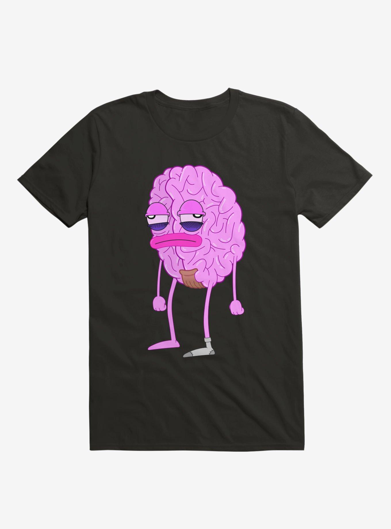 Lazy Brain Black T-Shirt, , hi-res