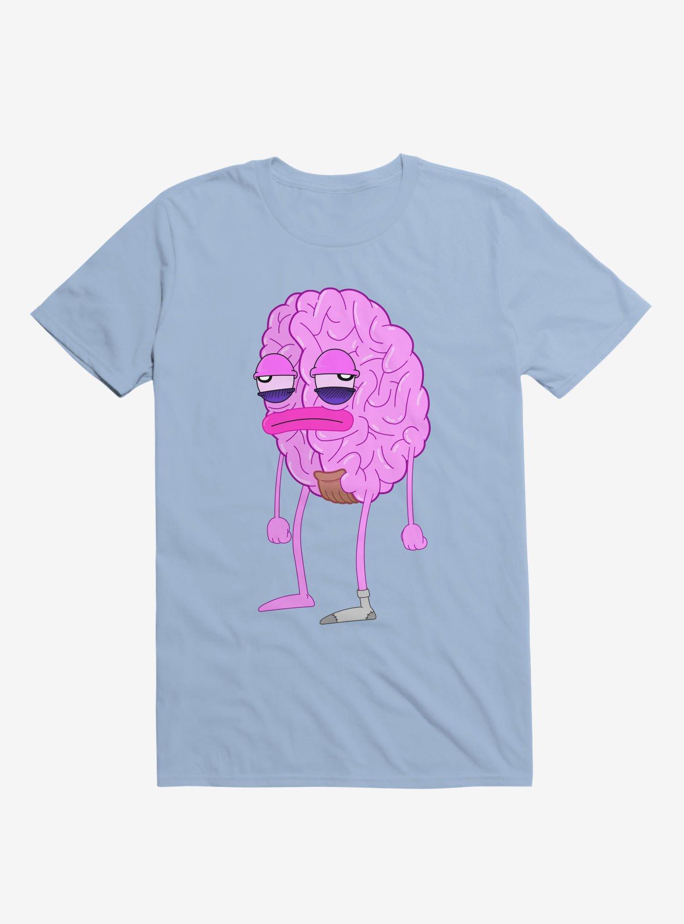 Lazy Brain Light Blue T-Shirt, LIGHT BLUE, hi-res