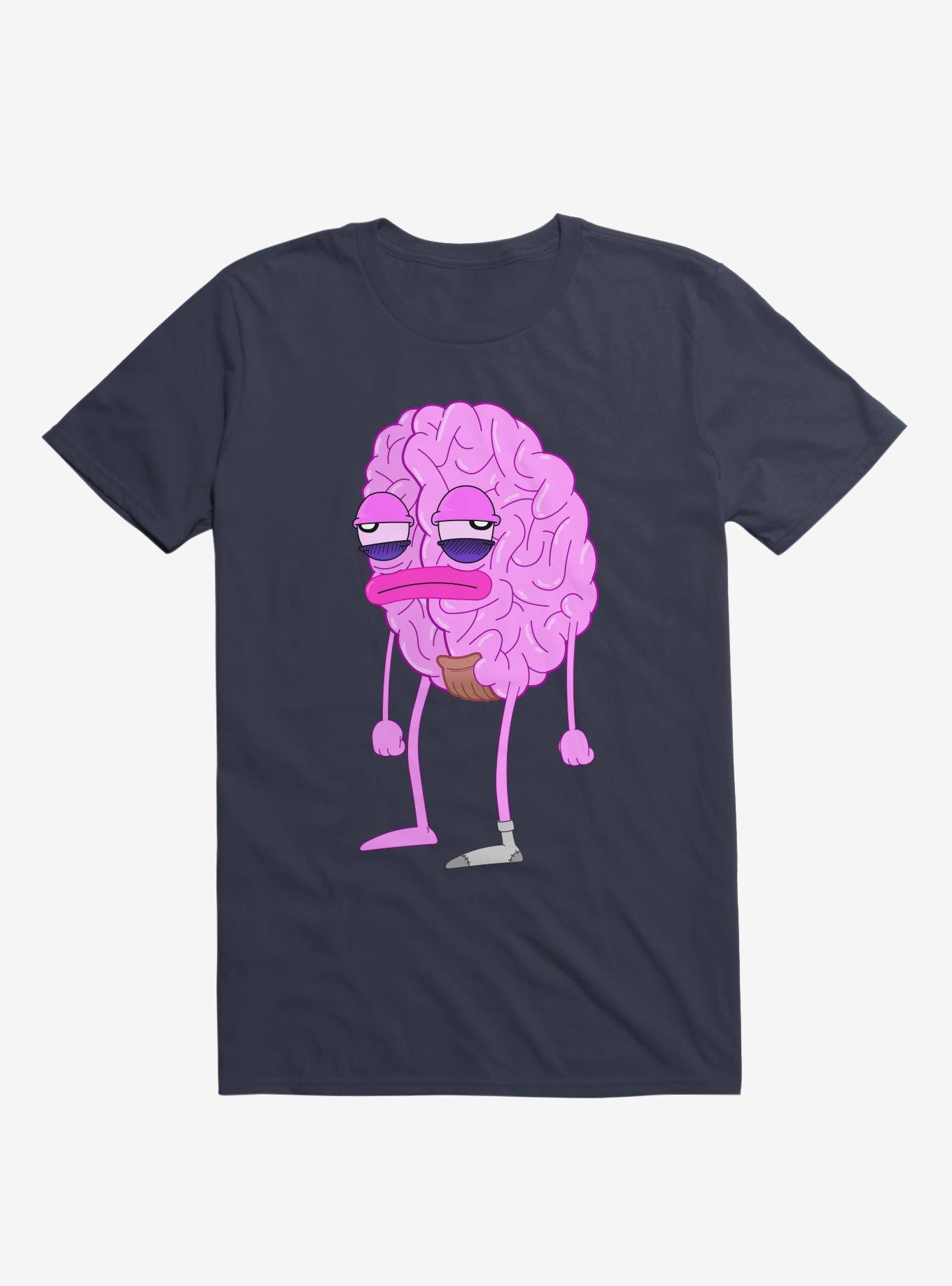 Lazy Brain Navy Blue T-Shirt