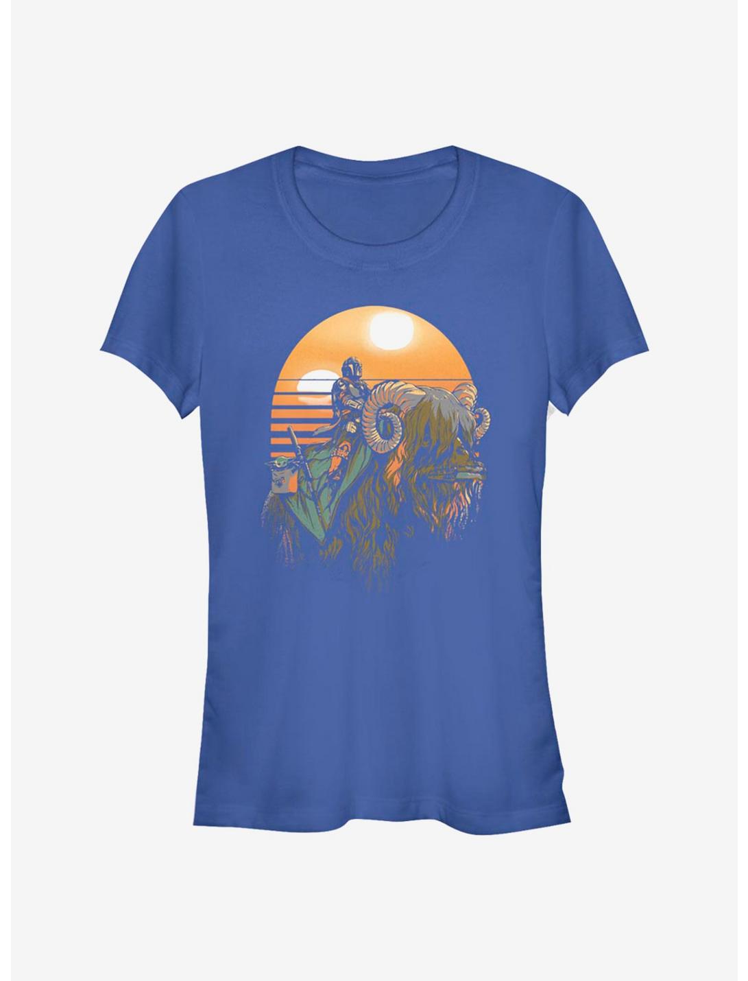 Star Wars The Mandalorian Bantha Riders Girls T-Shirt, ROYAL, hi-res