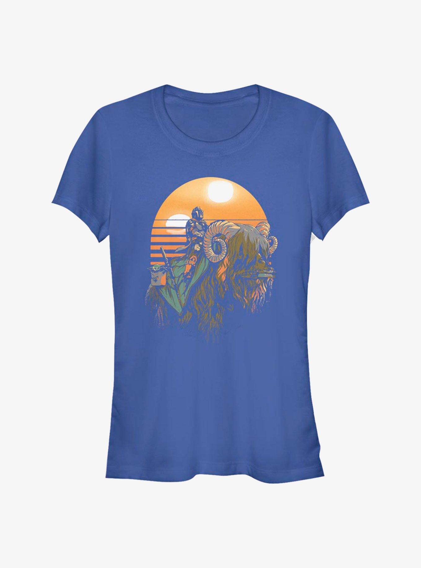 Star Wars The Mandalorian Bantha Riders Girls T-Shirt, ROYAL, hi-res