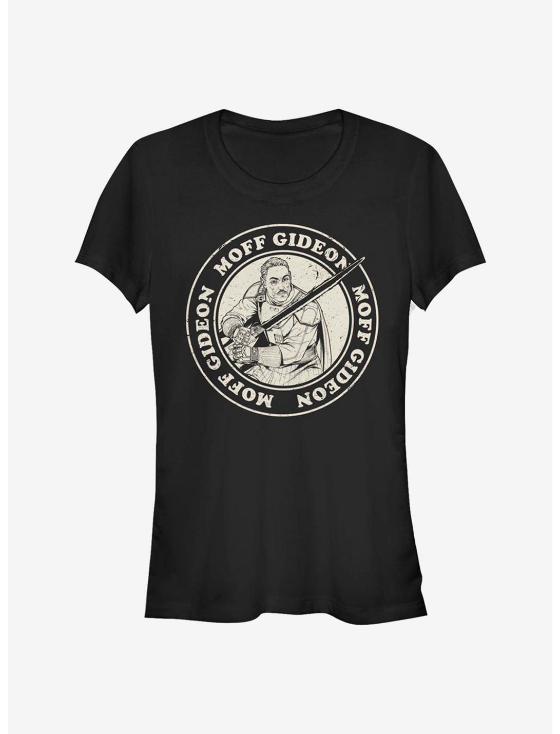 Star Wars The Mandalorian Moff Gideon Circle Girls T-Shirt, BLACK, hi-res