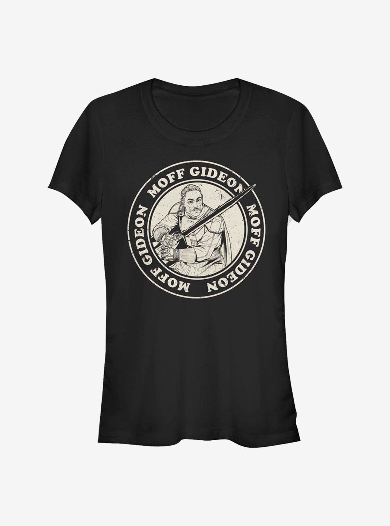 Star Wars The Mandalorian Moff Gideon Circle Girls T-Shirt, BLACK, hi-res