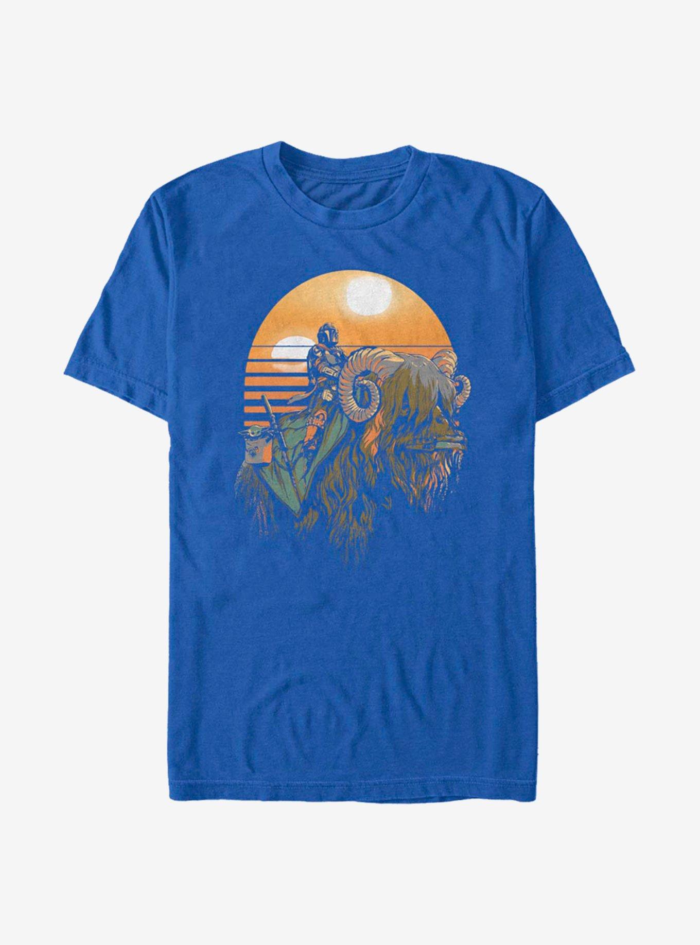 Star Wars The Mandalorian Bantha Riders T-Shirt, ROYAL, hi-res