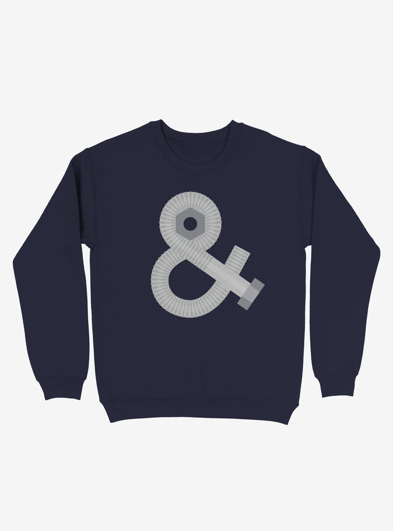 Nuts & Bolts Crew Sweatshirt, NAVY, hi-res