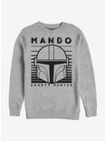 Star Wars The Mandalorian Mando The Way Crew Sweatshirt, ATH HTR, hi-res