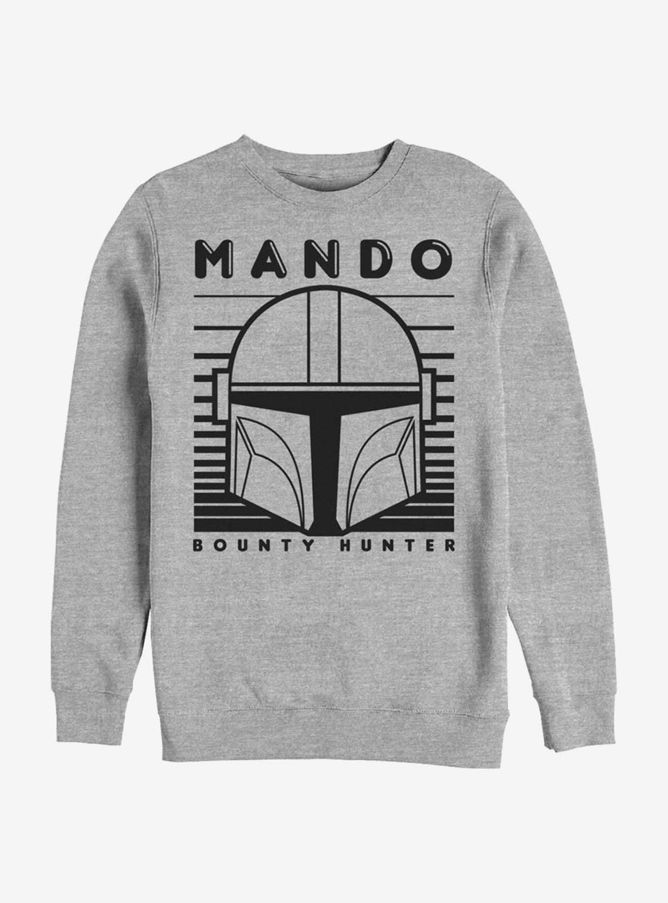 Star Wars The Mandalorian Mando The Way Crew Sweatshirt, ATH HTR, hi-res