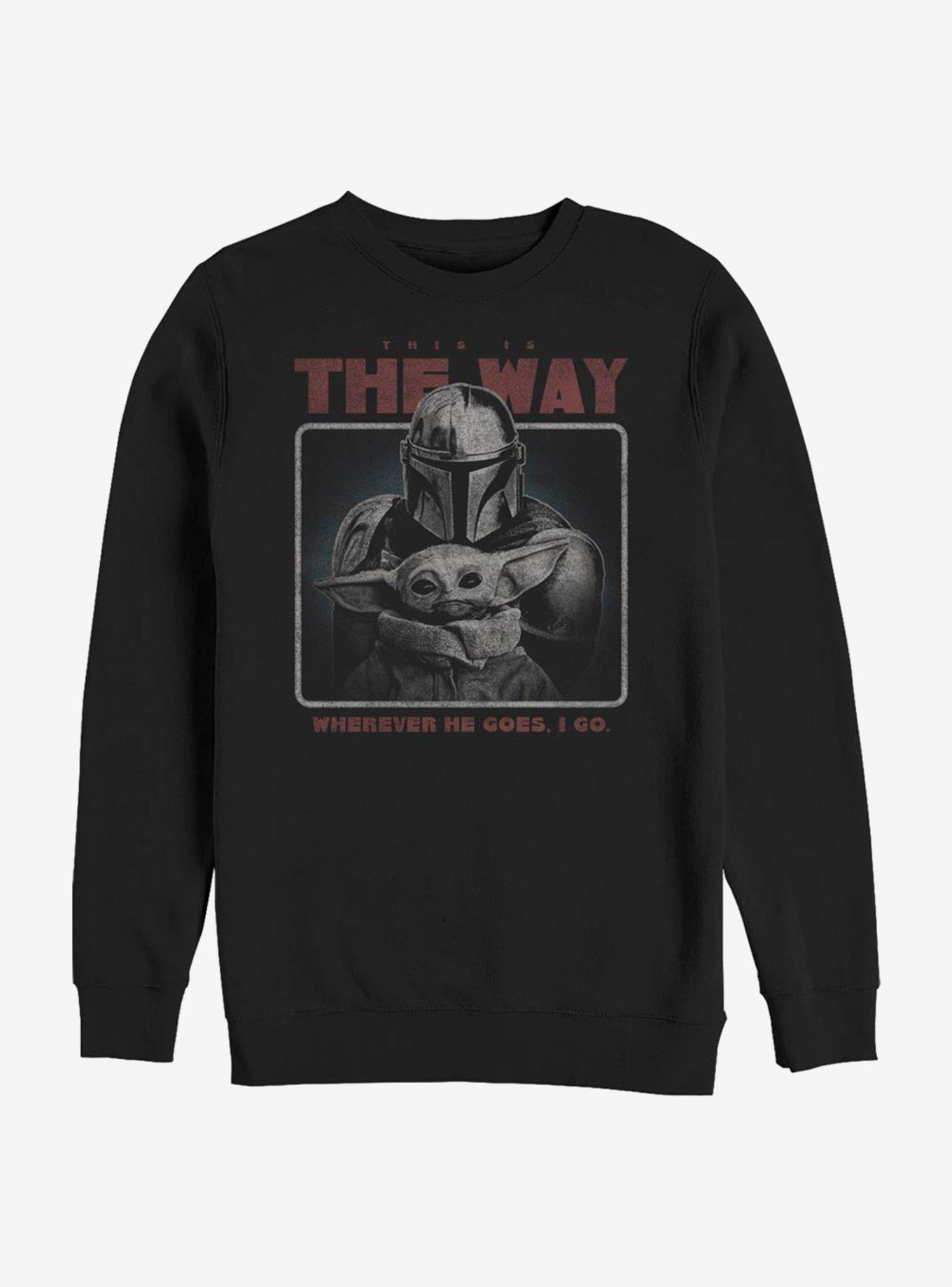 Star Wars The Mandalorian Retro This Is The Way Sweatshirt, BLACK, hi-res