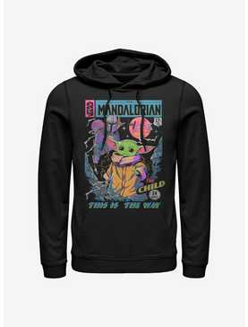 Star Wars The Mandalorian The Child Neon Poster Hoodie, , hi-res
