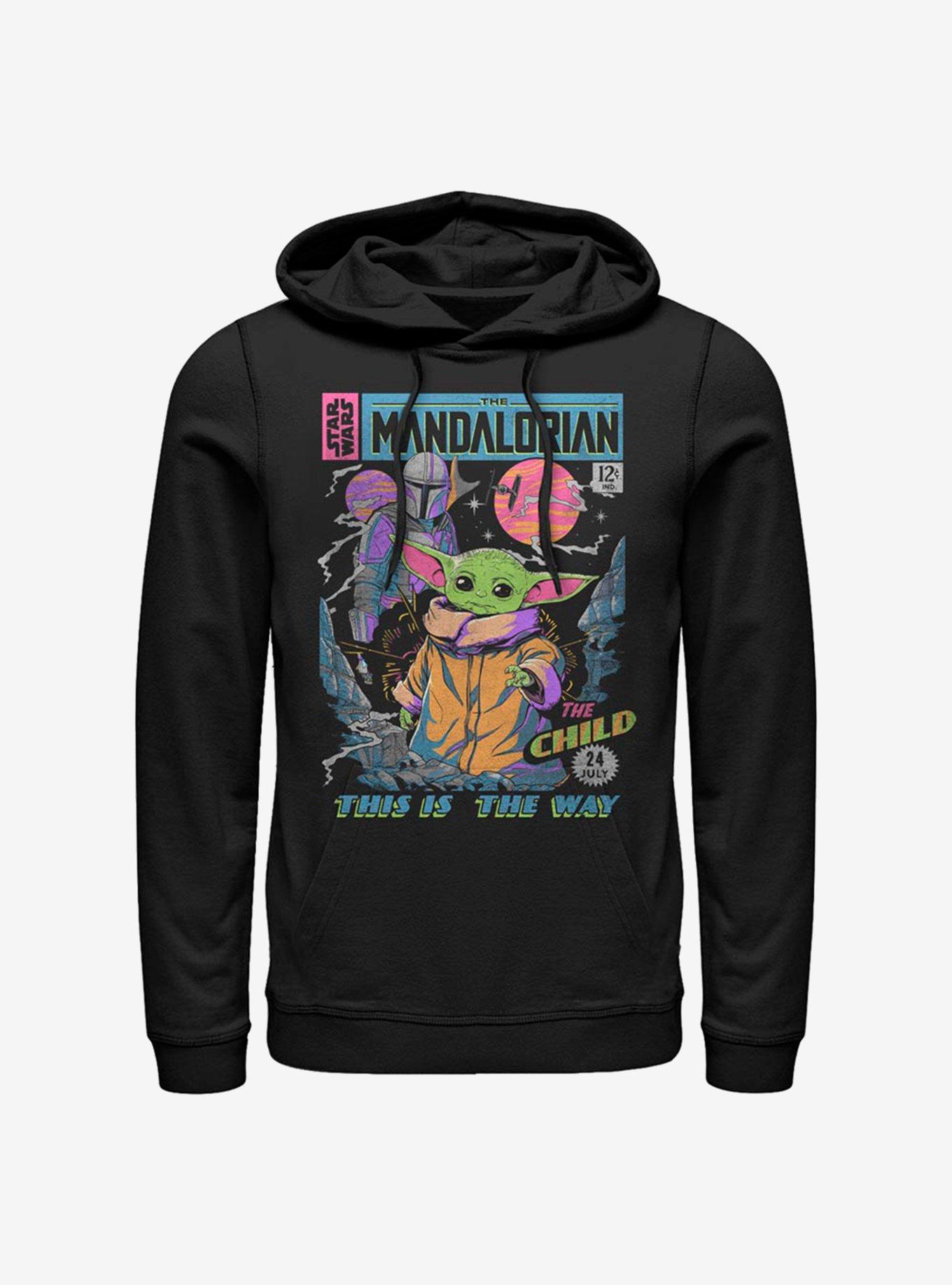 Star Wars The Mandalorian The Child Neon Poster Hoodie, , hi-res