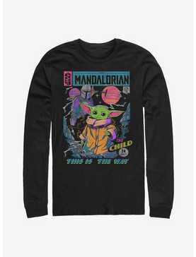Star Wars The Mandalorian The Child Neon Poster Long-Sleeve T-Shirt, , hi-res