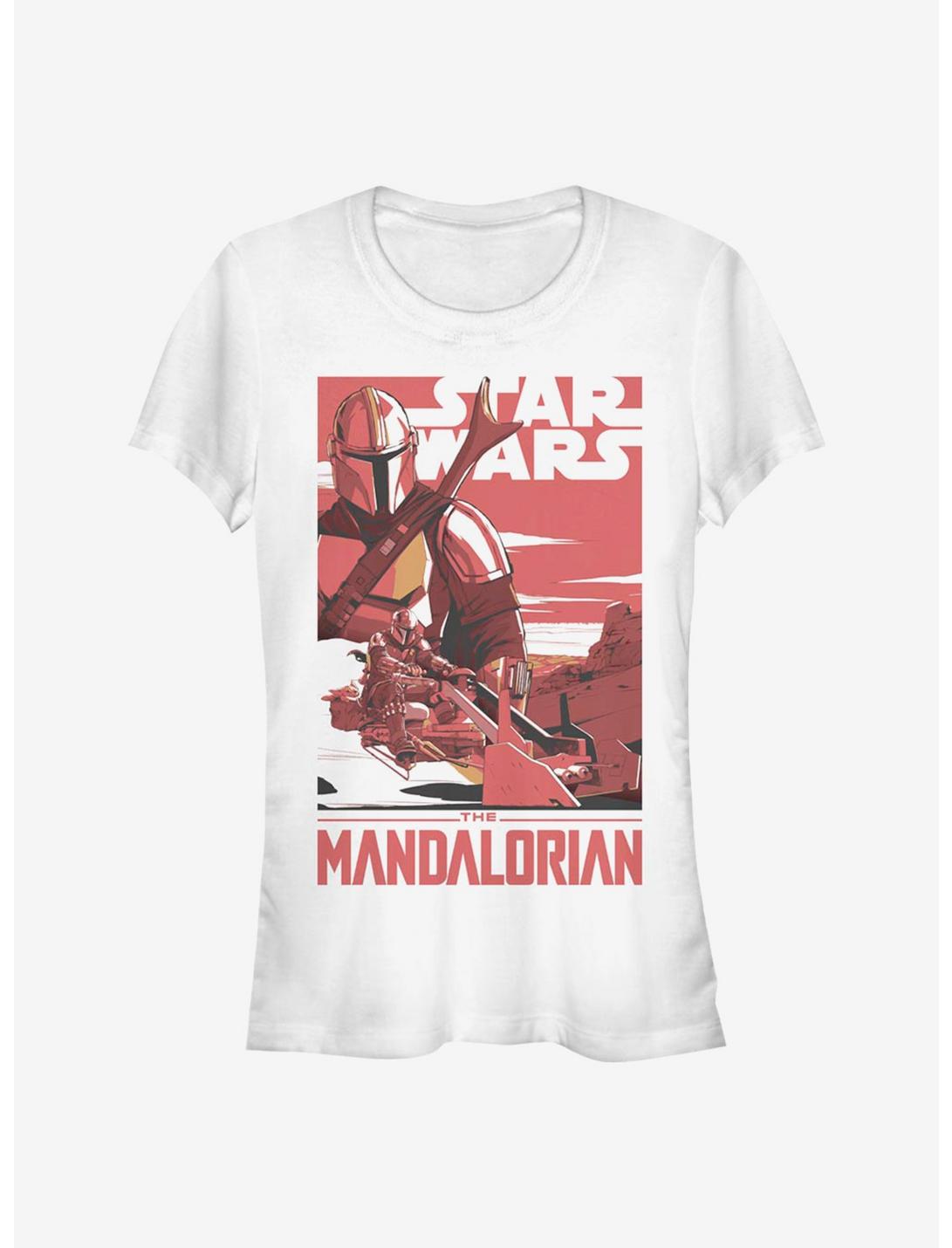 Star Wars The Mandalorian Mad Mando Poster Girls T-Shirt, WHITE, hi-res