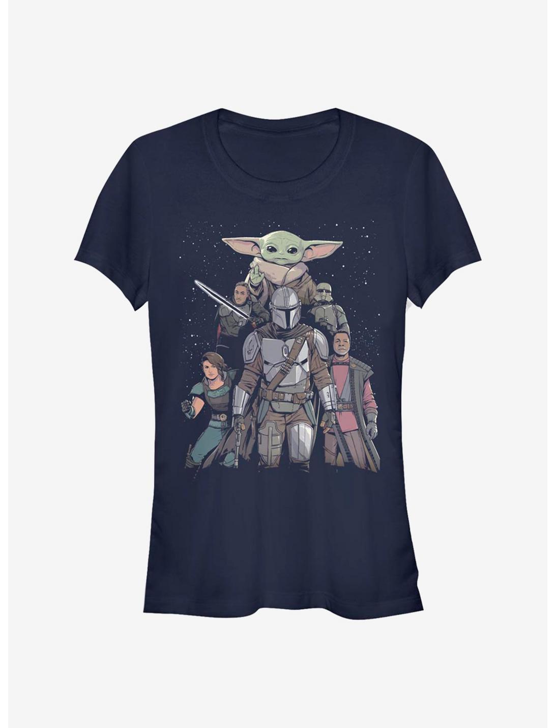 Star Wars The Mandalorian Poster Girls T-Shirt, NAVY, hi-res